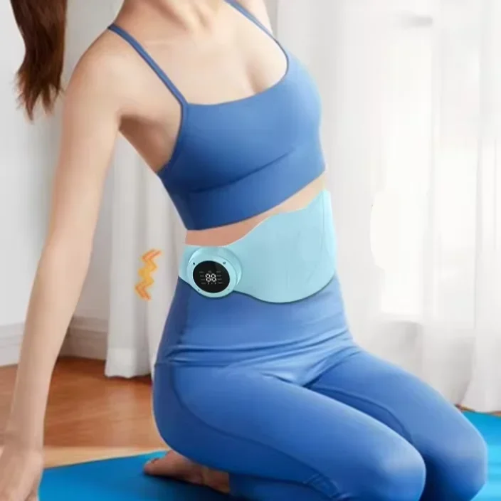 EMS Microcurrent Infrared Moxa Waist Belt Velvet Hot Compress Shaping Massage Belt for Home Use fast shipping
