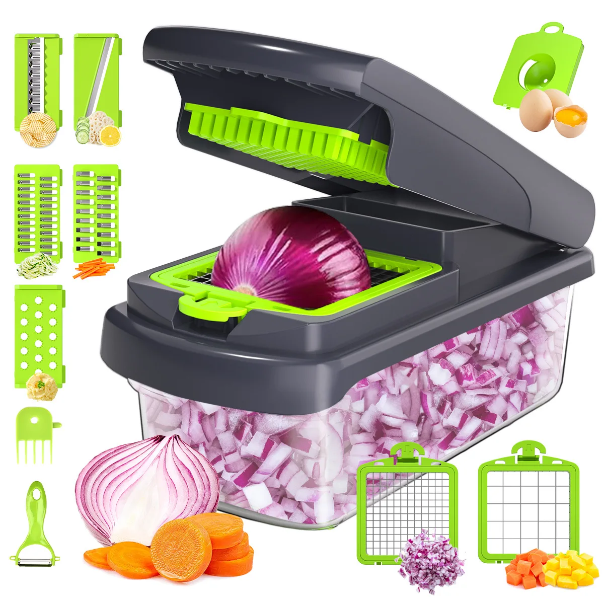 

Household Multi-functional Vegetable Cutter Shredder Grater Dicing Artifact Kitchen Cutting Utensils