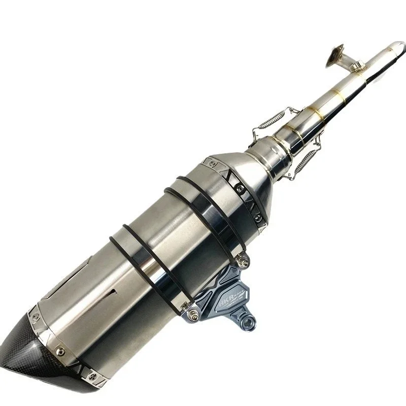 Guangyang curve KCC150 EFI stainless steel side wound back pressure exhaust pipe G5 muffler exhaust pipe