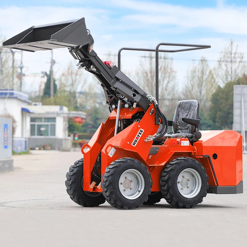 2026 جرافة انزلاقية صغيرة ديزل CE Epa Kubota محرك محمل صغير الزاحف 500 كجم 1 طن جرافة ذات عجلات صغيرة للبيع