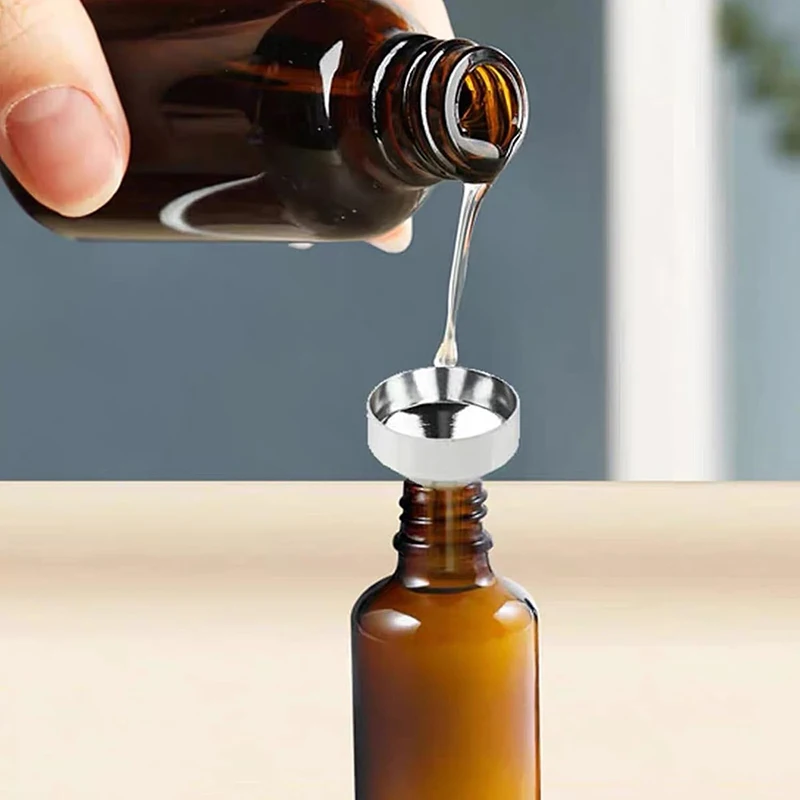 3/5Pcs Mini Funnel Set Aluminium Refillable Perfume Bottle Funnel Kitchen Oil Liquid Funnel Perfume Dispenser Kitchen Gadgets
