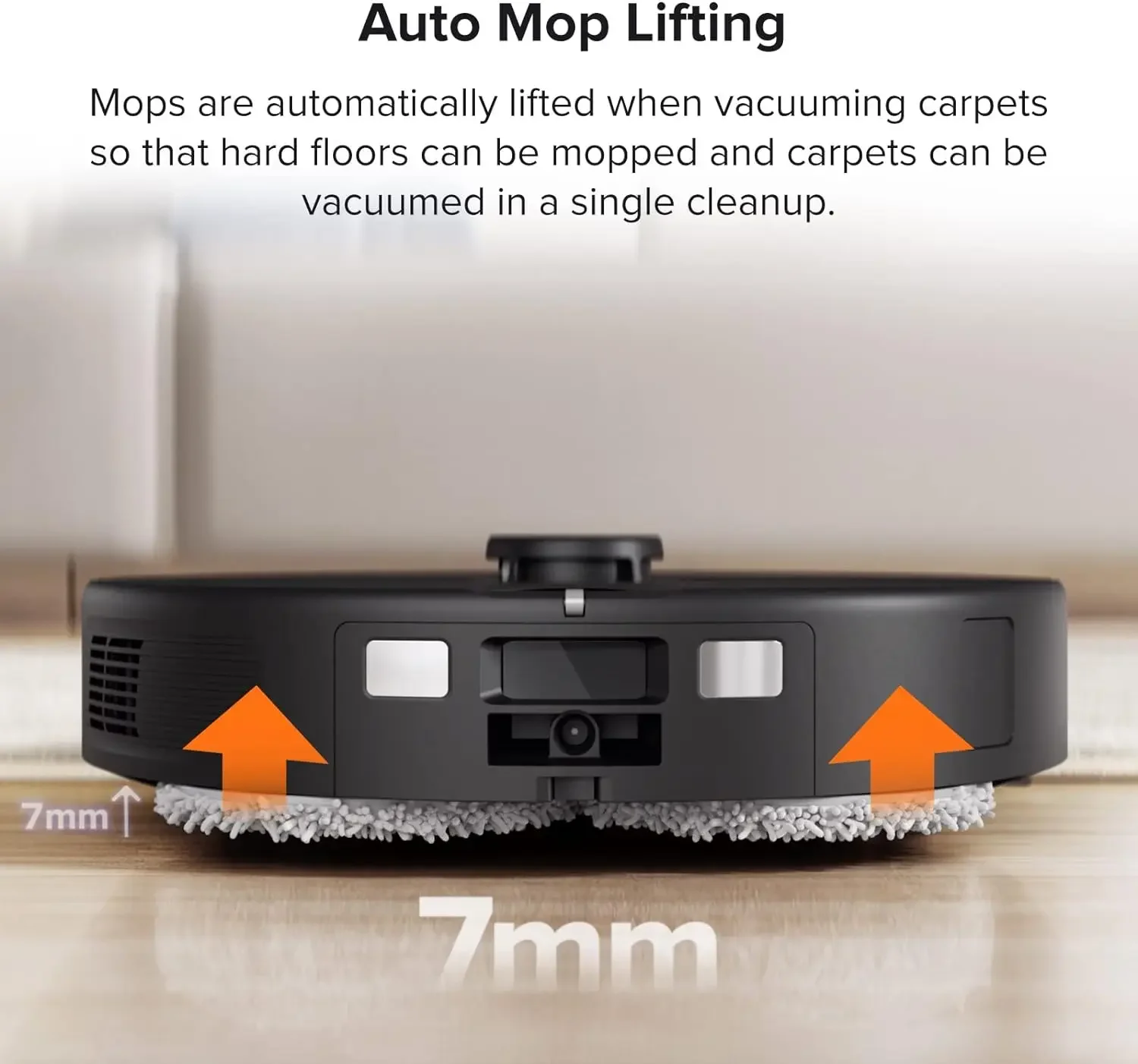 Q Revo Robot Vacuum and Mop, Auto-Drying, Auto Mop Washing, Dual Spinning Mops, Auto Mop Lifting, Self-Refilling,