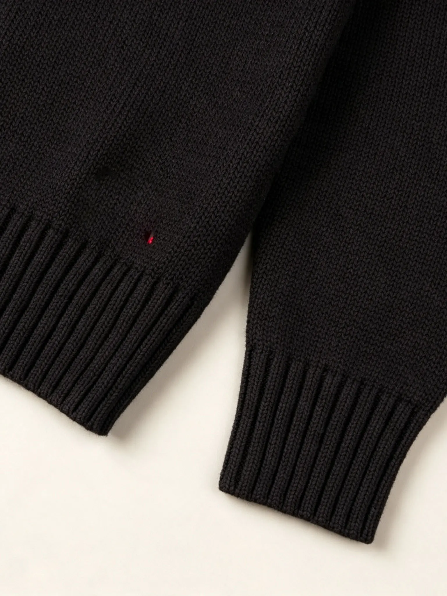 American Style round Neck Knitted Sweater Embroidered Bear Couple Style Men Women Black Loose Fit Long Sleeve Wool Cotton