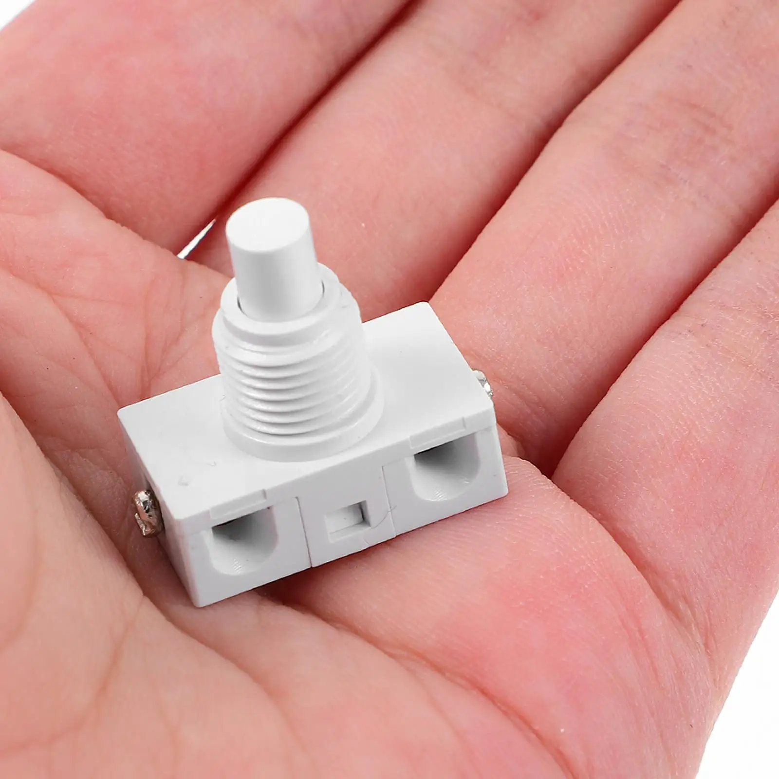 3 Pcs Self locking Push Button Compact Easy Installation Projects Electrical Equipment Ceiling Fan Speed