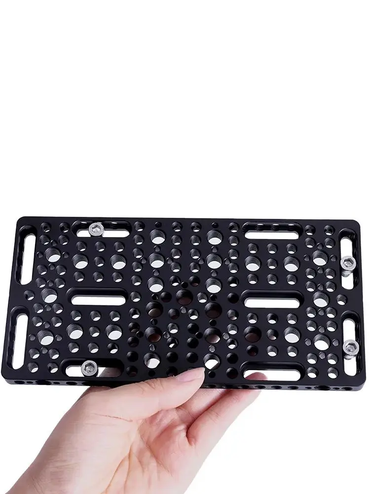 KUANJIE CB20*10 do montażu klatki operatorskiej na szynie prowadzącej, płytka z otworami 1/4 3/8 do szybkiego montażu. — zdjęcie produktu 7