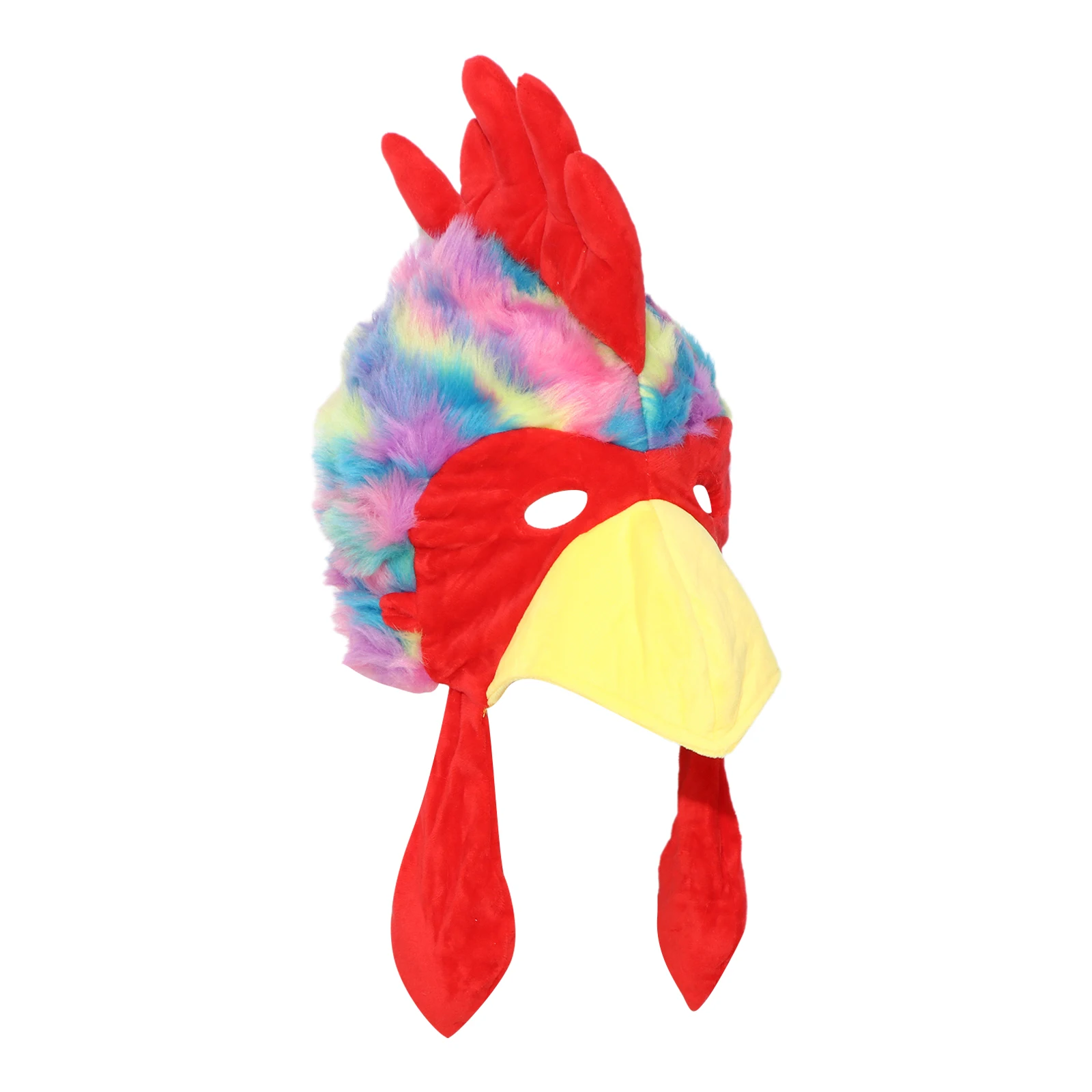 Unisex Adults Plush Turkey-shaped Hat Headwear Thanksgiving Costume Accessories for Halloween Cosplay Party Stage Performance 5