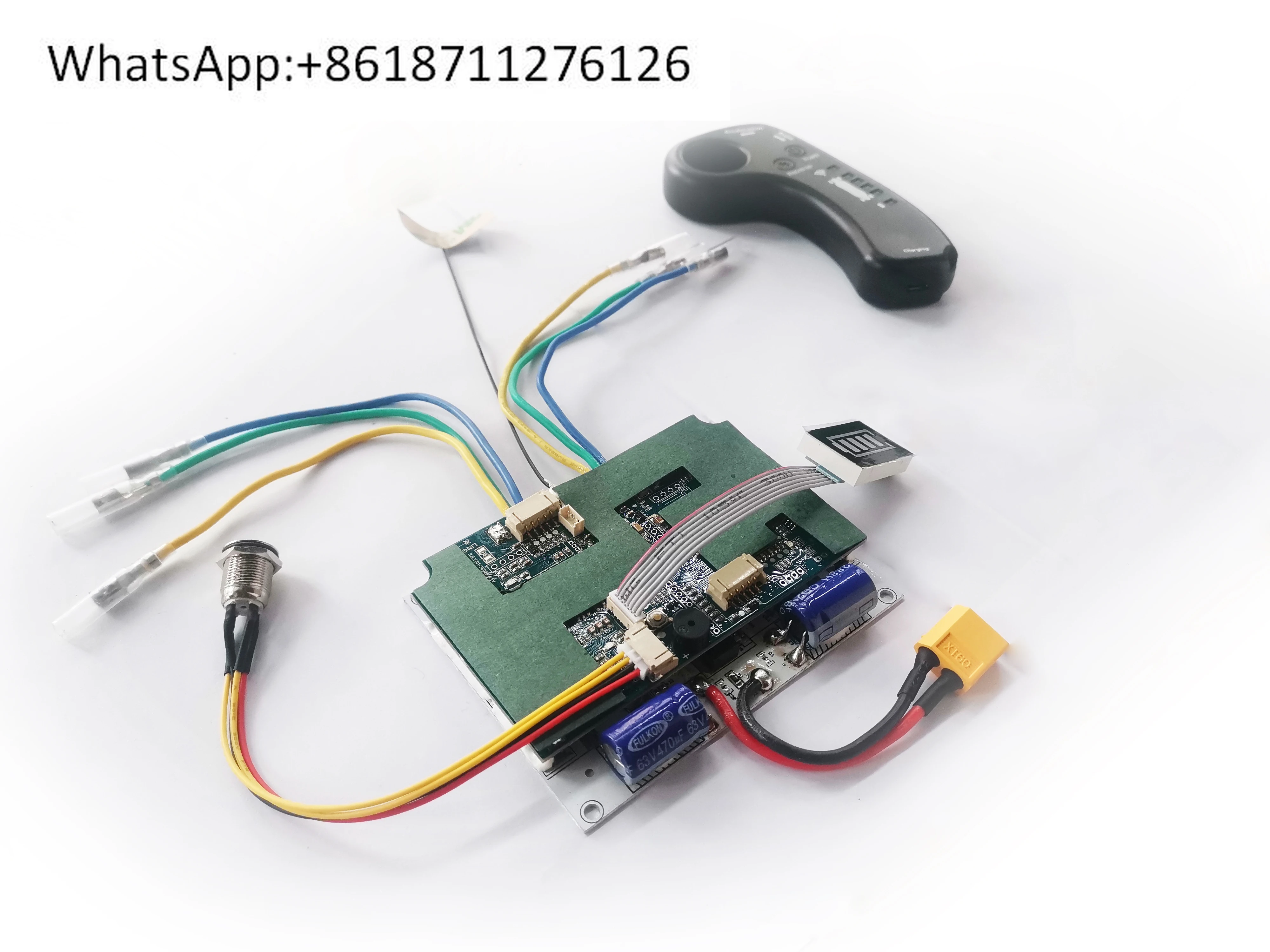 

Single drive double drive electric skateboard controller 24V29V36V6S7S10S with heat dissipation plate switch power display