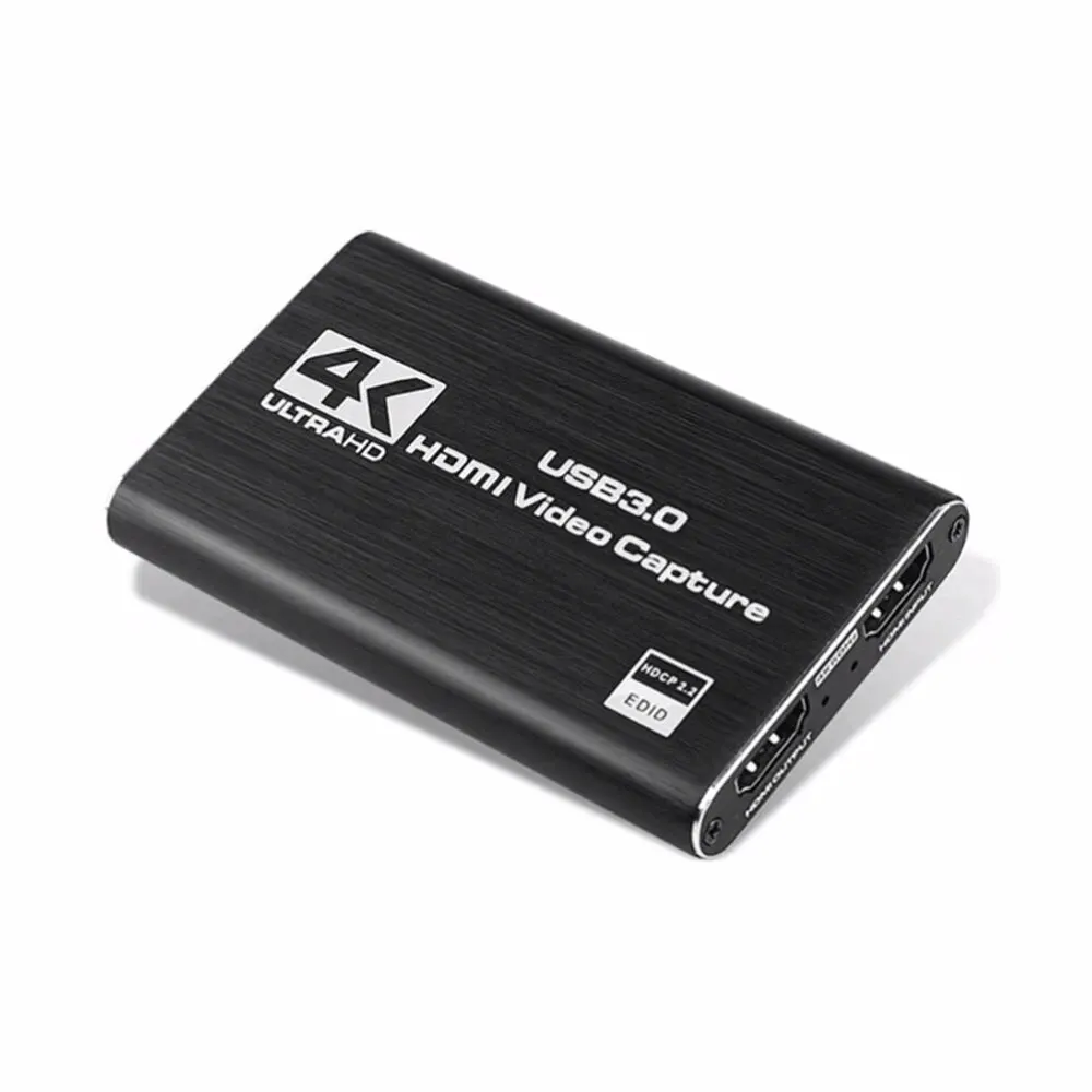 Karta przechwytywania wideo 4k 1080p 60fps HD Pudełko do nagrywania kamery HDTV - kompatybilne z nagrywarką USB 3.0pc do transmisji strumieniowej na żywo