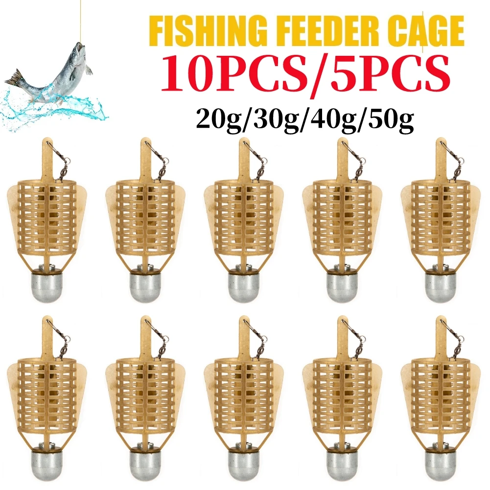 20/30/40/50g Angeln Feeder Korb Halter Last Eisen Kopf Falle Köder Käfig Angelgerät werkzeuge Zubehör Liefert