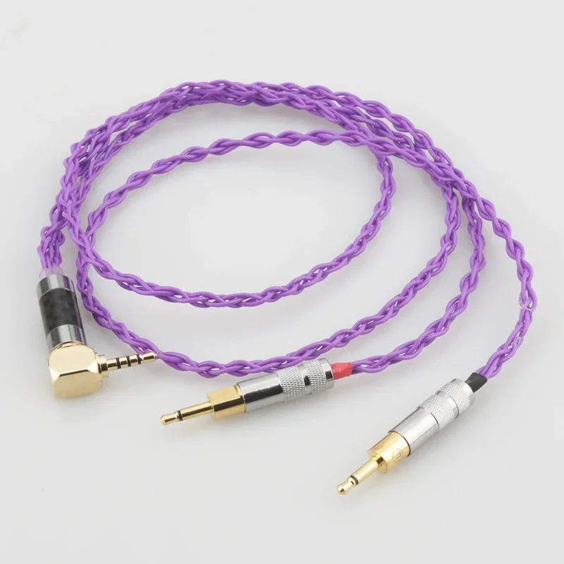 HiFi Replacement Audio Upgrade Cable OCC Wire Cord 2x2.5mm HIFIMAN HE1000 HE400S HE560 Oppo PM-1 PM-2 Headphone Upgrade Cable