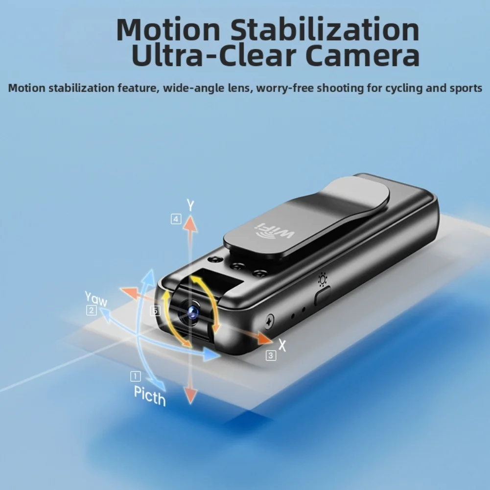 كاميرا رياضية عالية الدقة لاسلكية تعمل بالواي فاي ومسجل كاميرا مثبت على الصدر مع تسجيل فيديو لملحقات كاميرا الجسم الاحترافية/الراكب #3