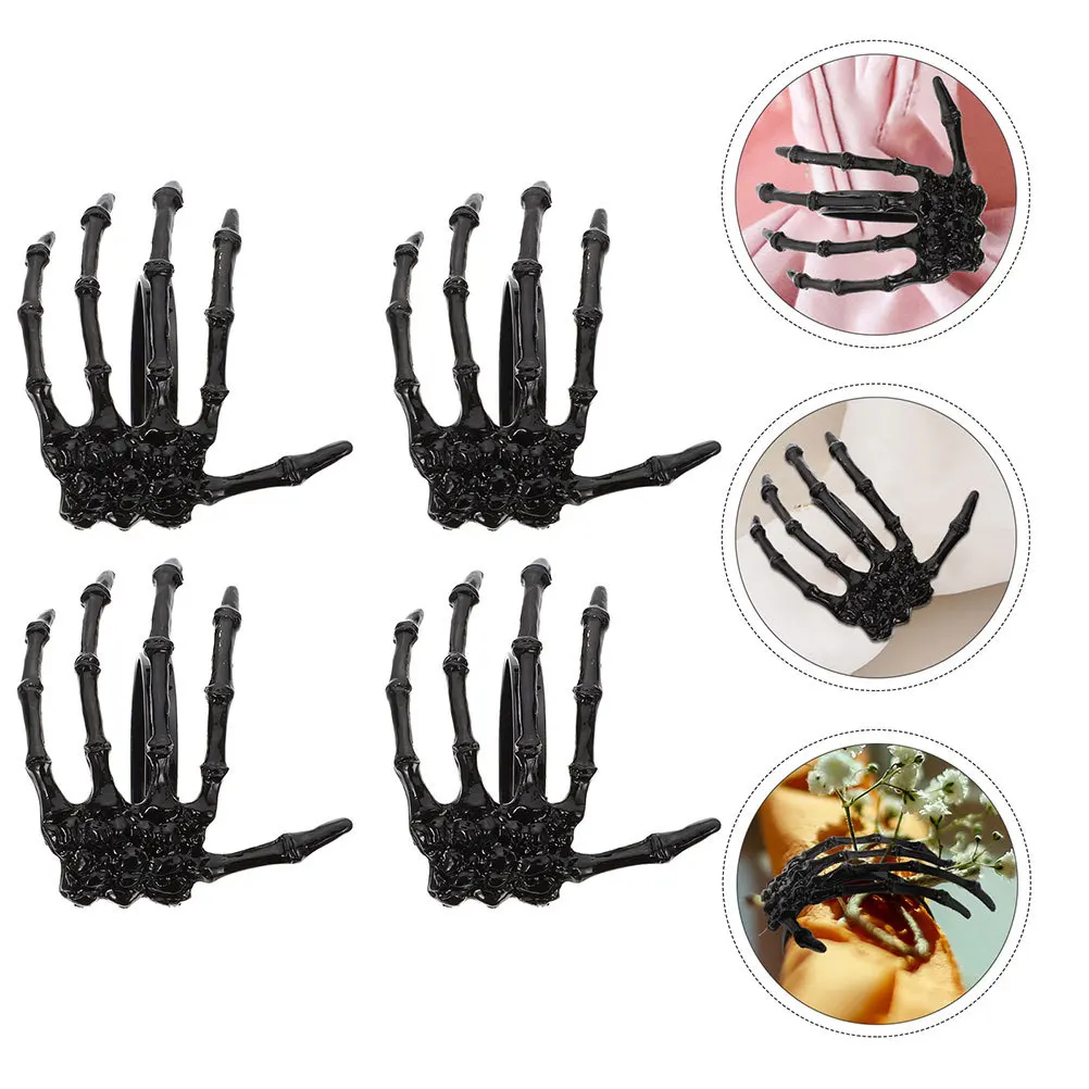 

6Pcs Serviette Rings Halloween Themed Napkin Holders for Festive and Mysterious Table Napkin Rings Serviette Ring