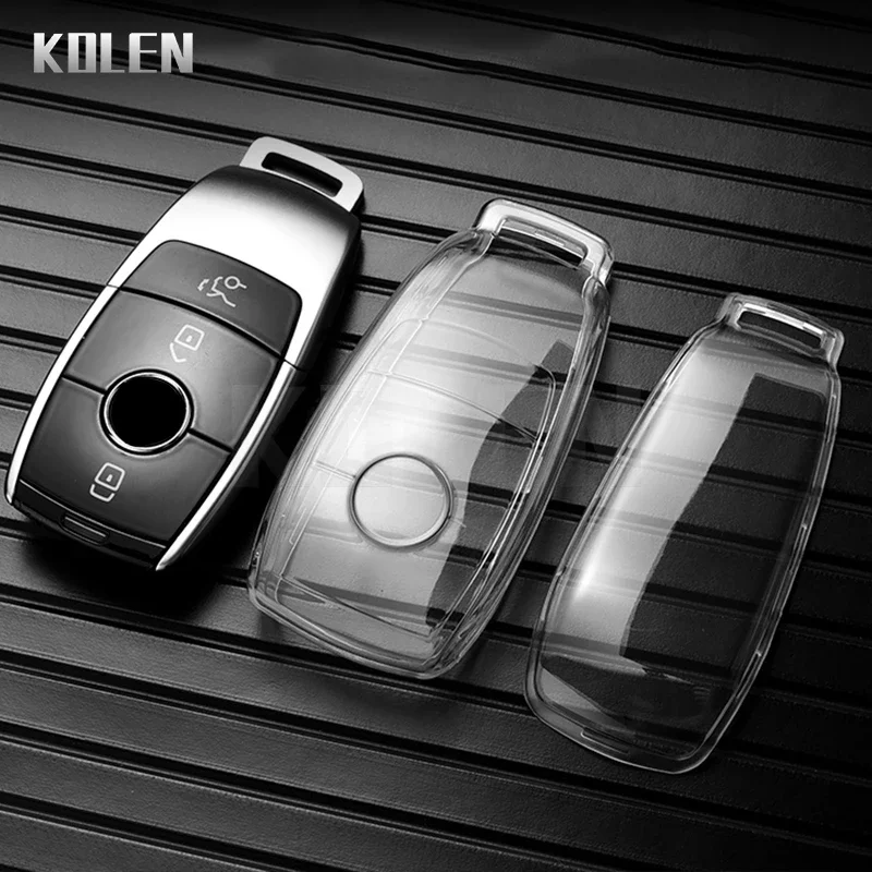 TPU Car Key Case Cover Shell Fob For Mercedes Benz A C E S Class W204 W205 W212 W213 W176 GLC CLA AMG W177 Key Protector Keyless image 3