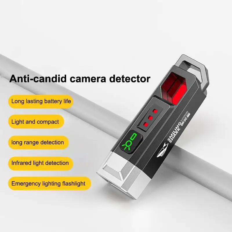 New Rechargeable Mini Pocket Flashlight Anti-sneak Detection LED Flashlight ABS Portable EDC Torch