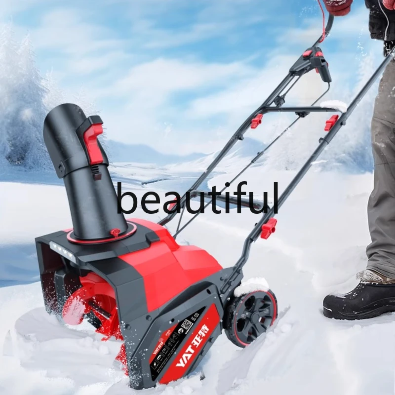 

Electric hand push snow thrower small road courtyard household scenic spot snow plow greenhouse snow removal machine