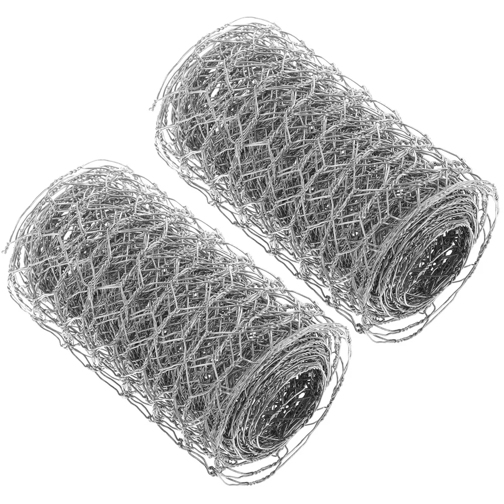 

2 Pcs Hexagonal Net Chicken Wire Fencing for Garden Netting Poultry Fence Barrier