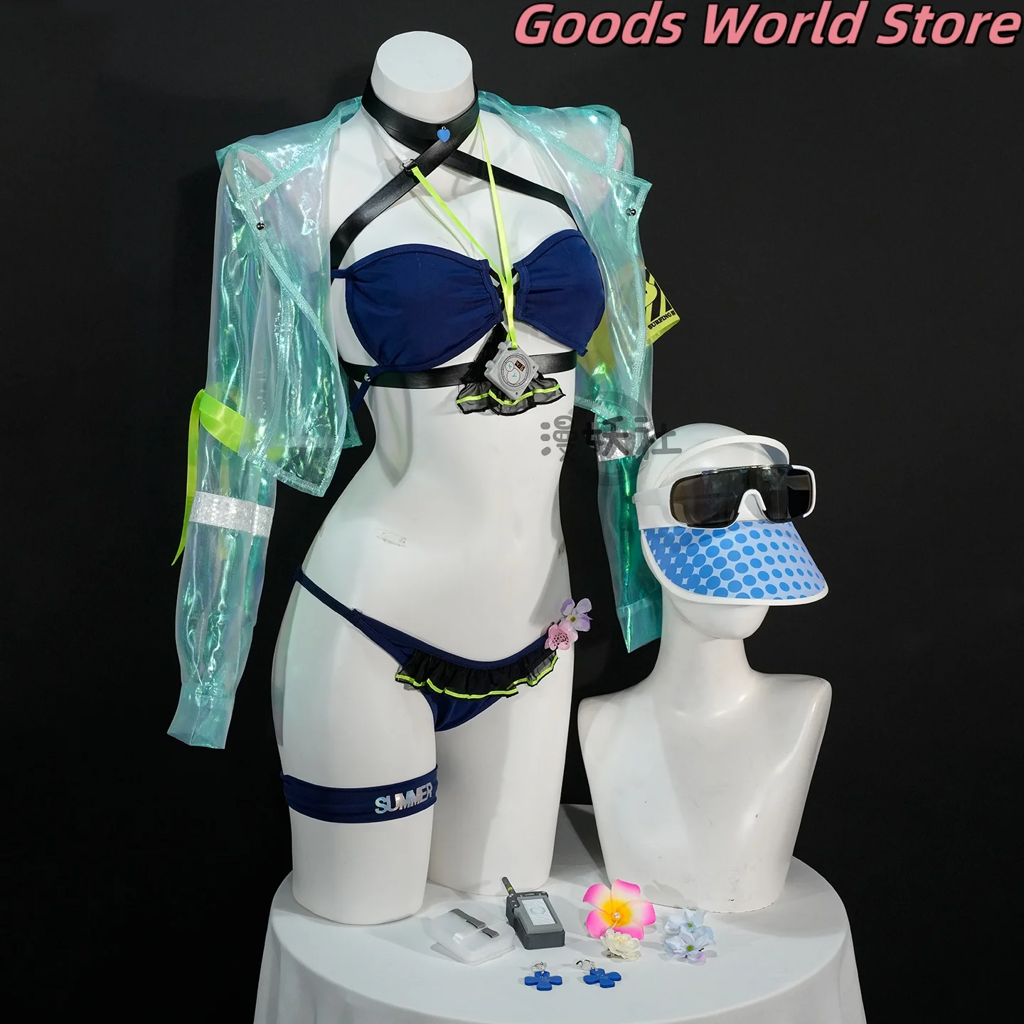 En stock, disfraz de Klukai, traje de baño de verano HK416 para mujer, primera línea, Klukai, fiesta de Halloween, carnaval, ropa de juego de rol