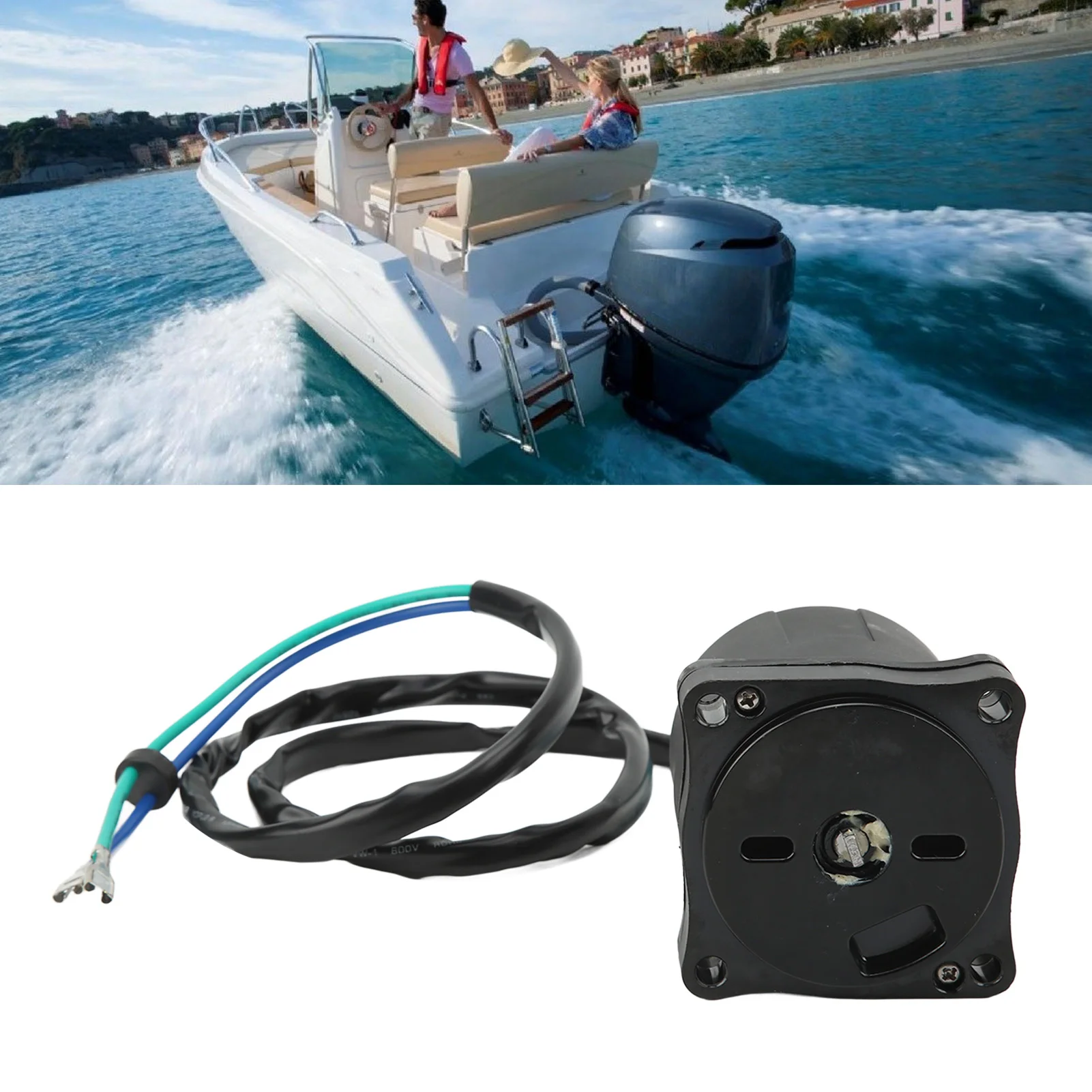 

12V Marine Tilt Trim Motor Reversible 38100 87L00 Replacement for Suzuki Outboard 90HP DF 90ATL2 Beginning VIN MOTOR