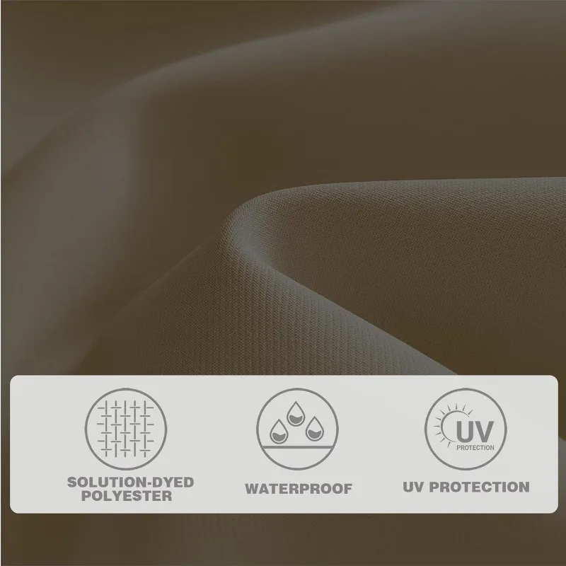 屋外用9フィートパティオパラソル、プッシュボタンチルトとクランク付き屋外テーブルパラソル、屋外パティオパラソル