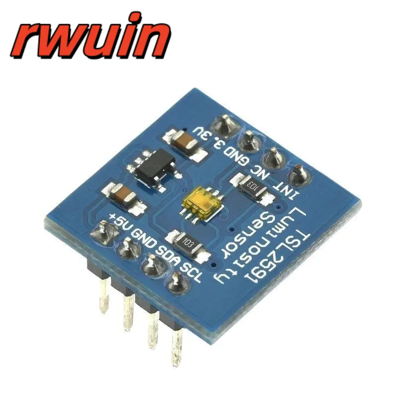 TSL2591 Модуль цифрового датчика света с высоким динамическим диапазоном IIC I2C TSL25911FN Коммутационная плата датчика света 3,3 В 5 В для Raspberry Pi