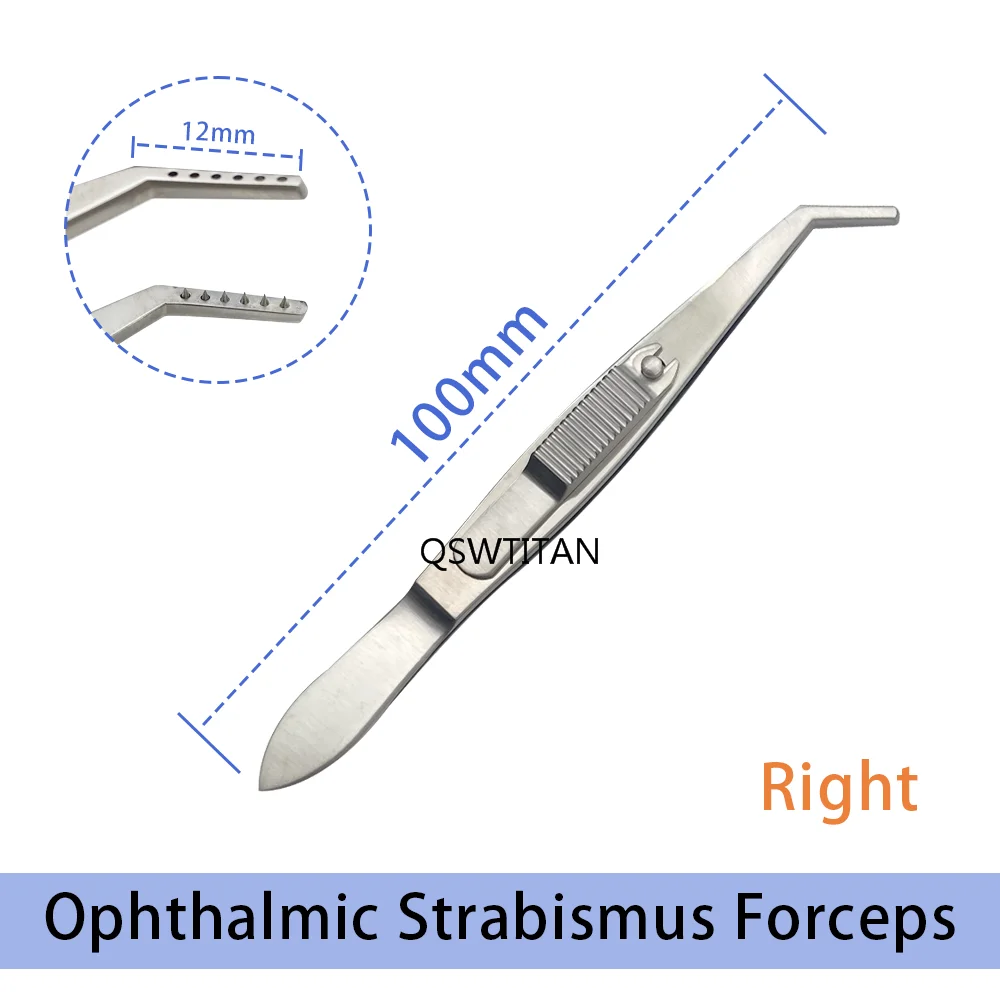 Roestvrijstalen scheelzienpincet Tang Autoclaveerbaar Ooginstrument Ooglidgereedschap