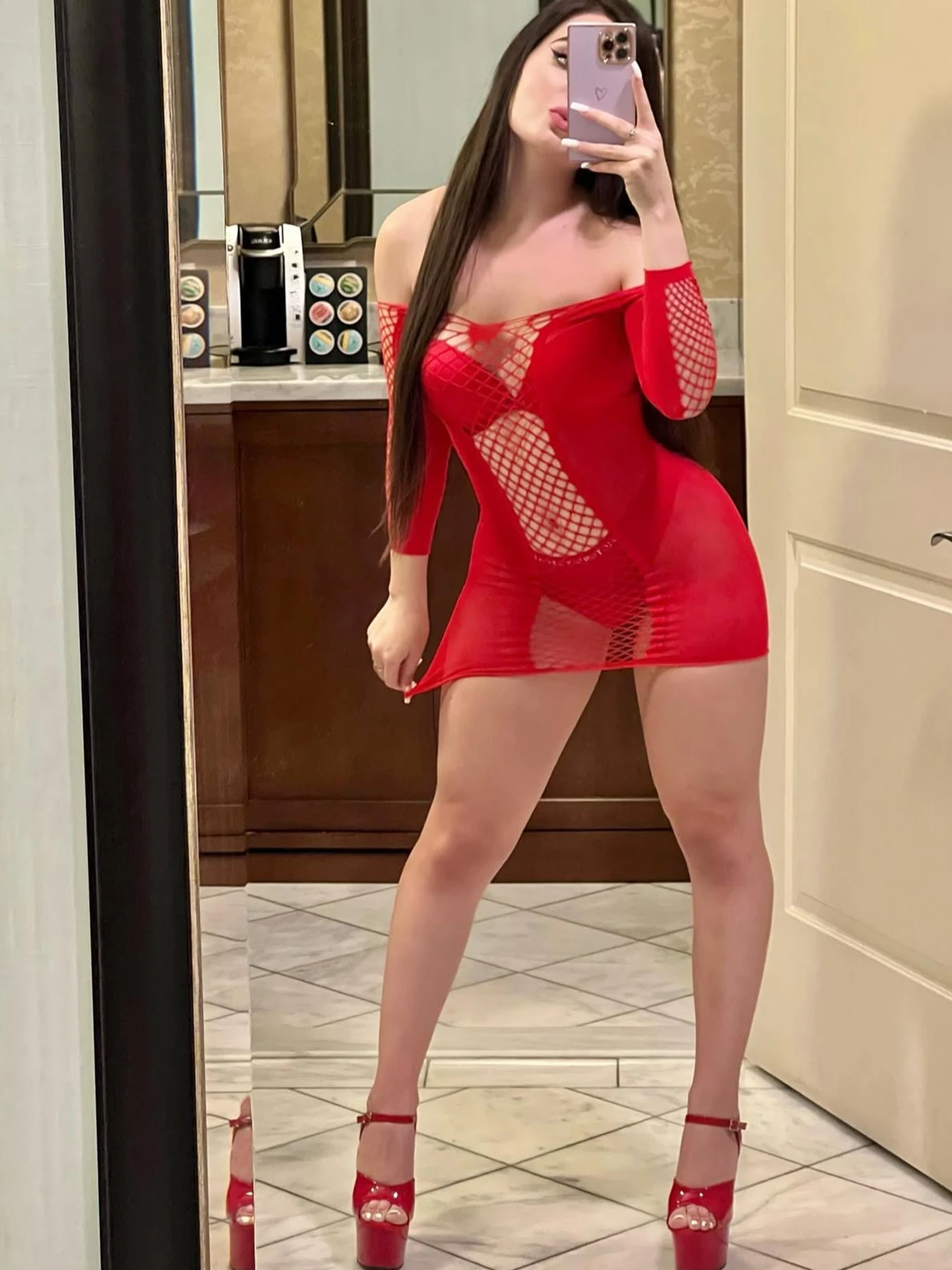 ชุดชั้นในถักนิตสีแดงเซ็กซี่ รุ่น LT11 - ชุดชั้นในระบายอากาศได้ดี สวมใส่สบายสำหรับผู้ใหญ่