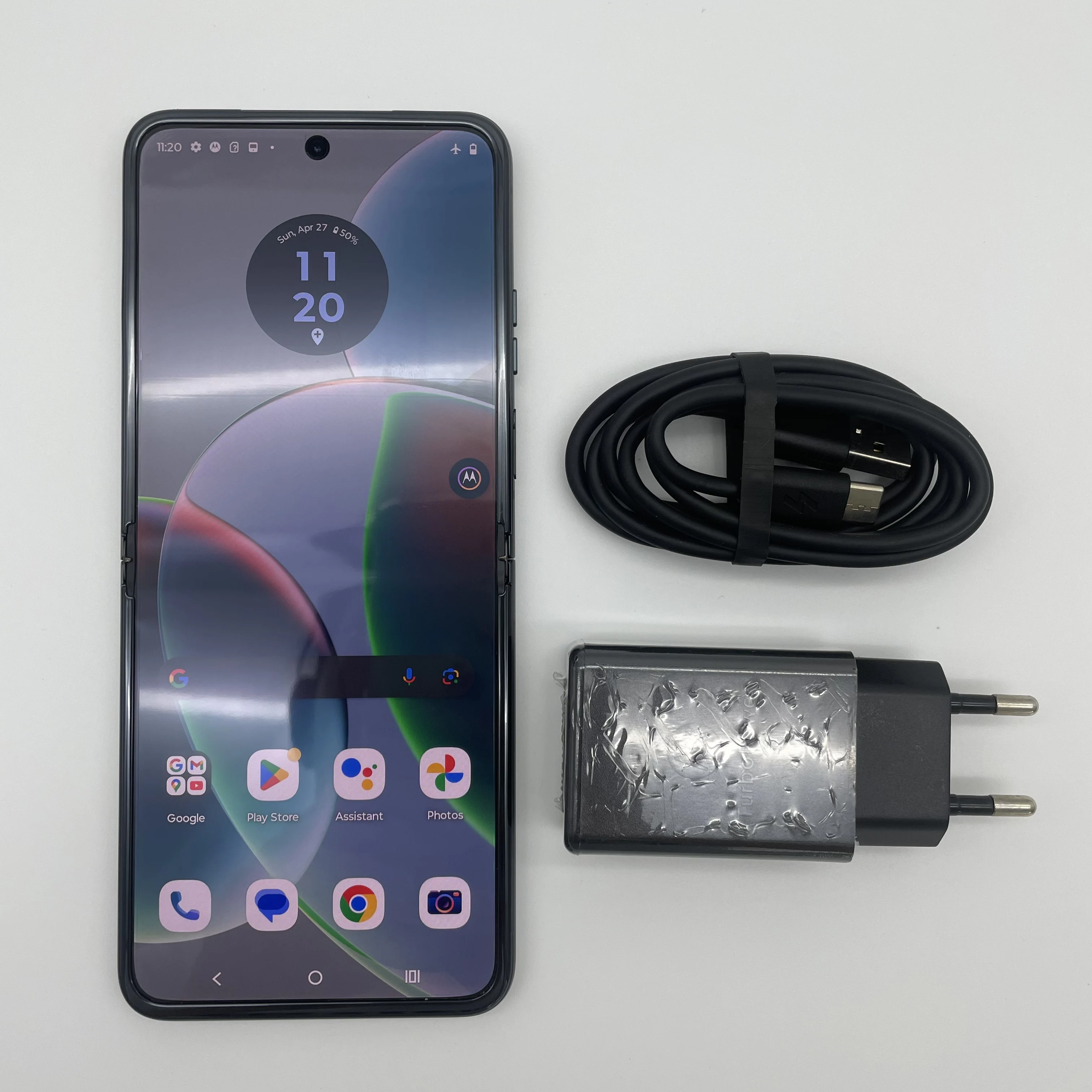 هاتف موتورولا موتو رازر 40 5G XT232323 الأصلي 6.9 قابل للطي LTPO AMOLE عرض 128 جيجابايت روم 8 جيجابايت رام بصمة الهاتف المحمول