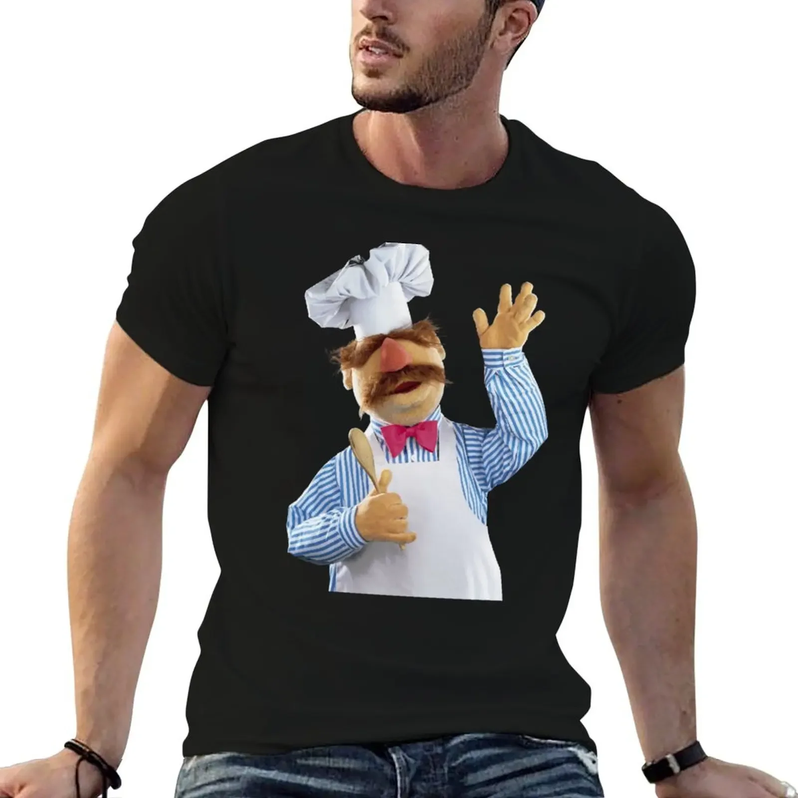 

The Swedish chef bork T-Shirt animal prinfor boys cotton graphic tees mens t shirts pack