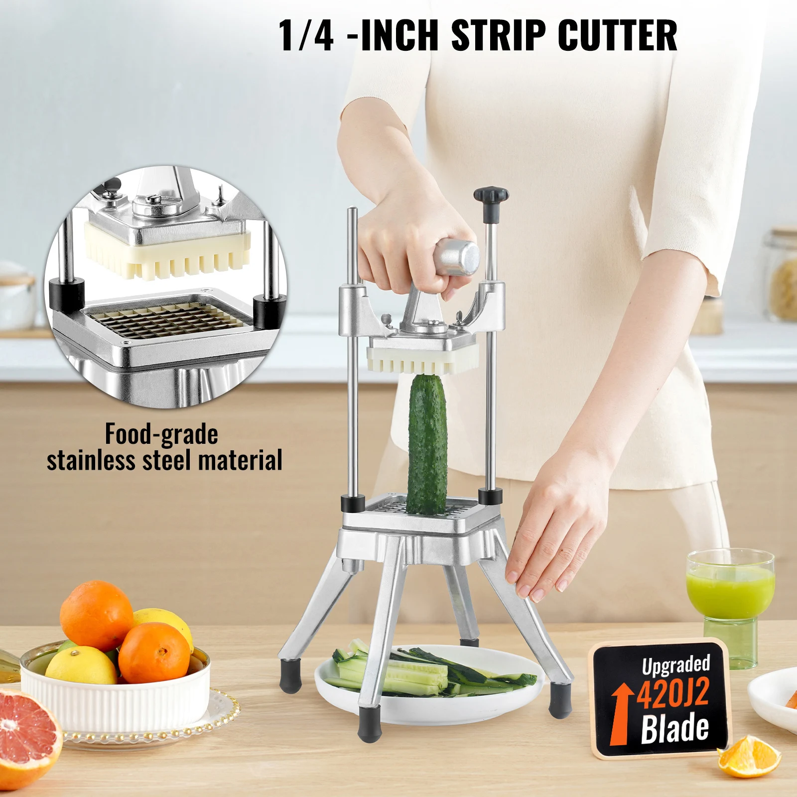 Commercial Vegetable Fruit Chopper 1/4