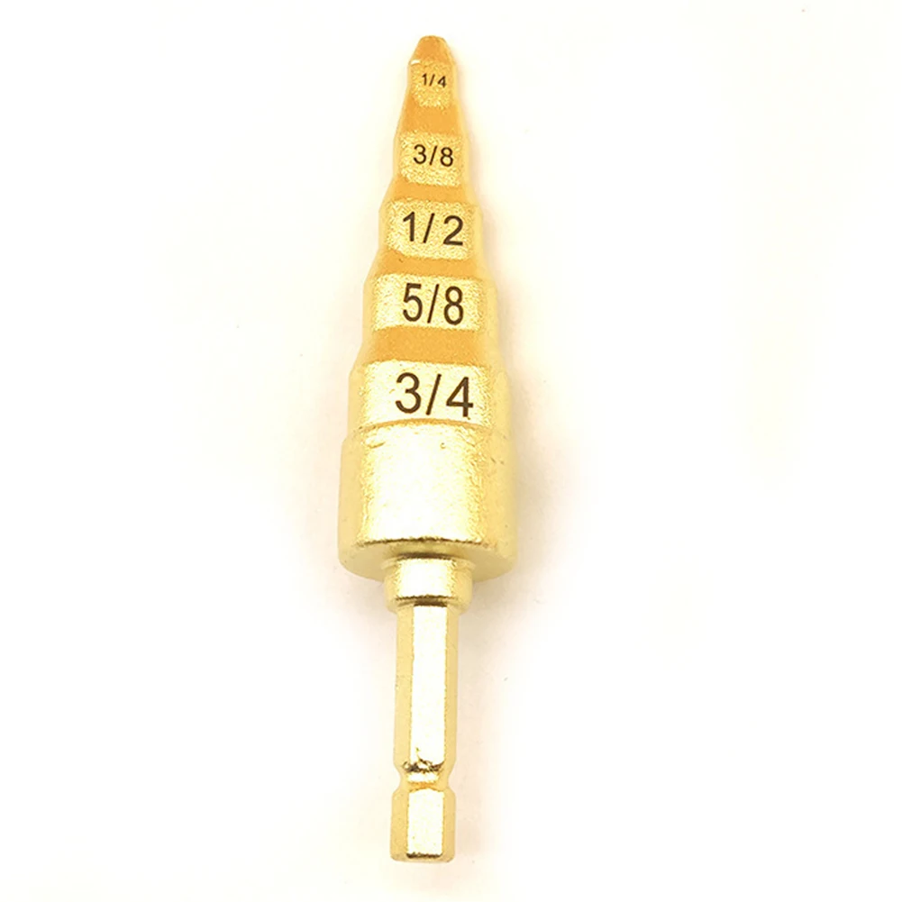 Gold 5 In 1 Repair Tool Copper Pipe Expander 1/4 Inch Drill Bit 3/4 Inch Drill Bit 3/8 Inch Drill Bit 5/8 Inch Drill Bit