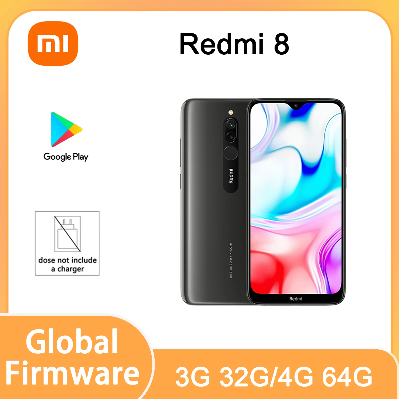 Xiaomi Redmi 8 Smartphone Card12MP+2MP+8MP 6.22-inch Screen Snapdragon 439 Eight Core 4G LTE Dual SIM used phones no chargerg