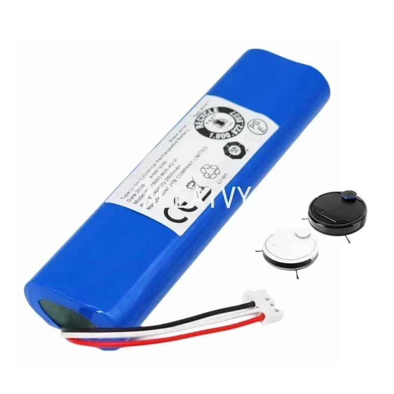 Ecovacs deebot ozmo用掃除機バッテリー、900、901、905、930、937、9for dj35、dj36、dn55、dn56、dv66、dx33、dx55、dn56、14.4v、3500mah