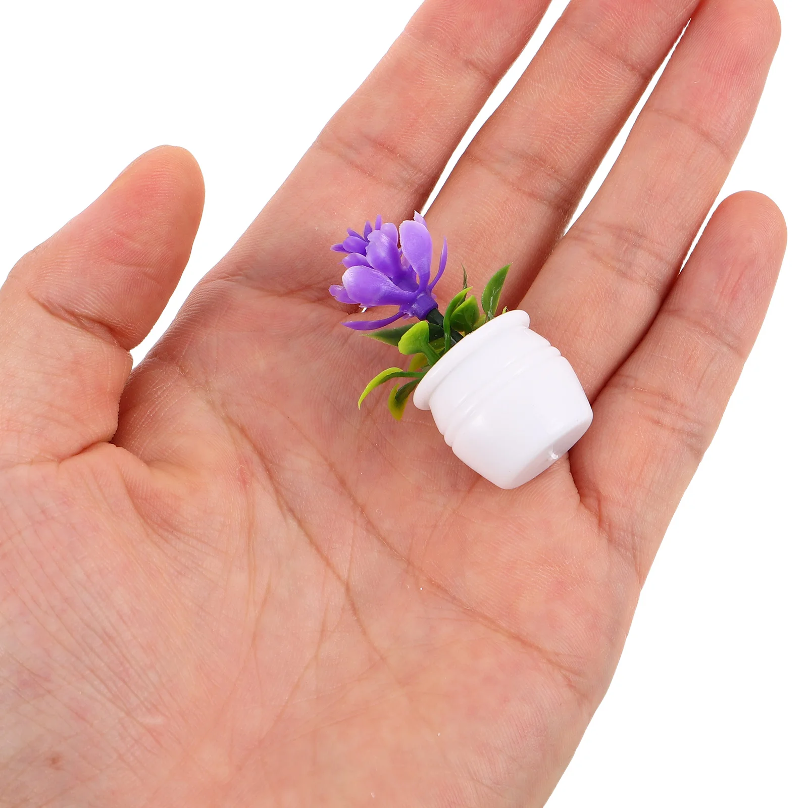 

Набор из 9 миниатюрных растений в цветных пластиковых горшках, искусственные садовые украшения, мини-бонсай, имитация, аксессуары для кукольного домика