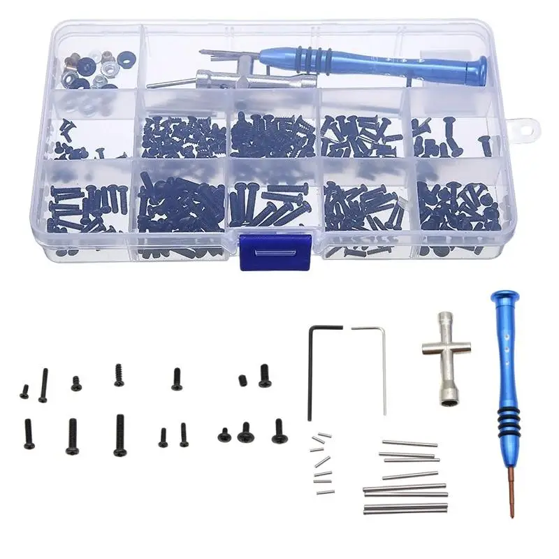 WLtoys RC Metal Screw Kit-Full Replacement Screw Set for 144010/144001/144002&124016-124019 Models,Upgrade Tool for Metal Parts