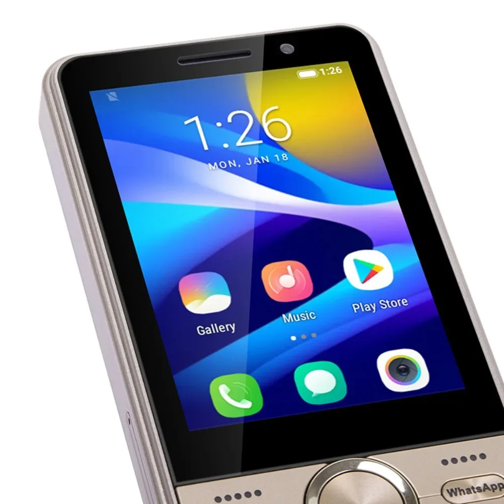 UNIWA HOPE XS17 4G Touch Screen Keypad Phone 3.5 Inch Android 8.1 Dual SIM Card 2GB RAM+16GB ROM 2500mAh Cellphone Whatsapp GPS