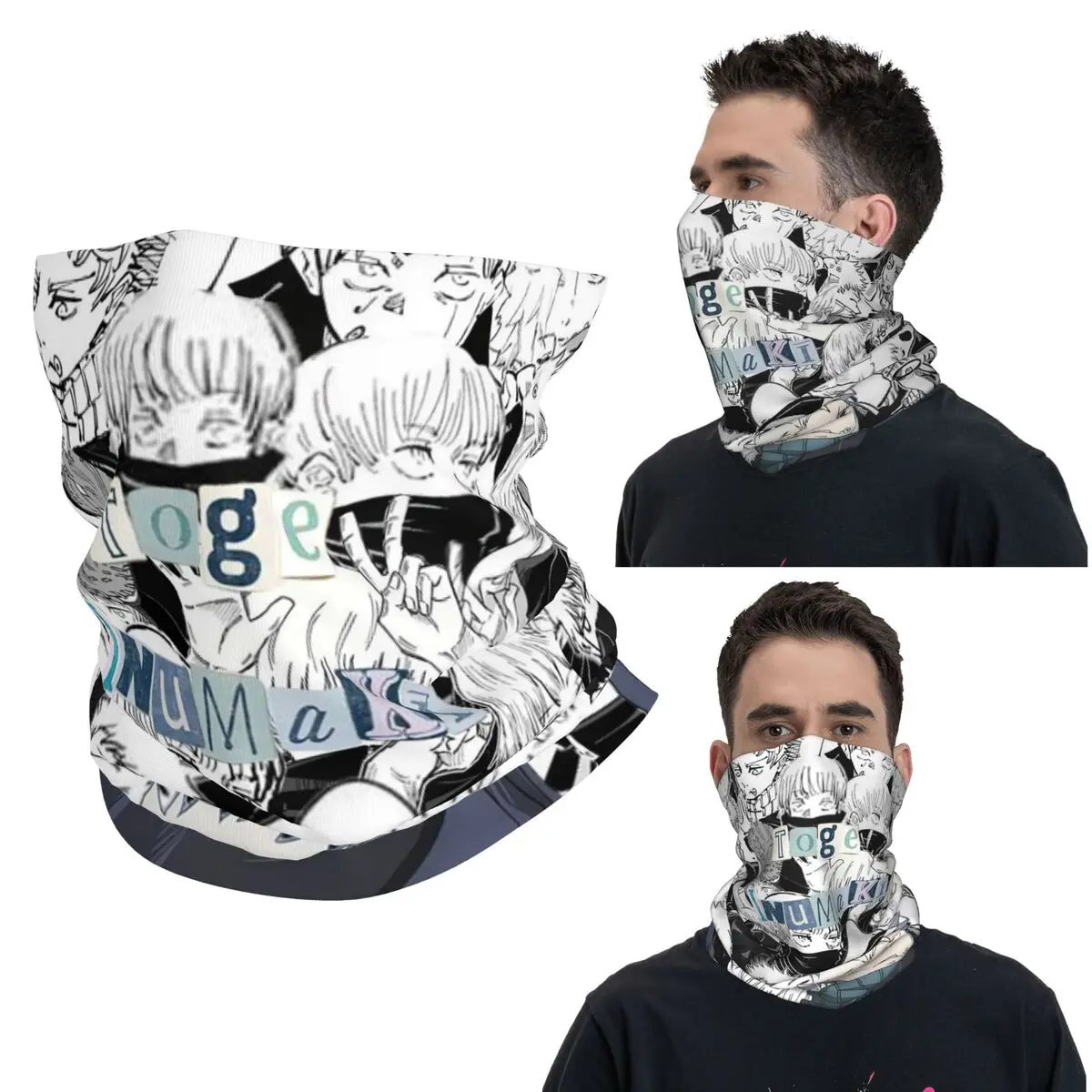 

Jujutsu Kaisen Toge Inumaki Bandana Neck Gaiter Printed Magic Scarf Multi-use Face Mask Hiking Fishing Unisex Adult Washable
