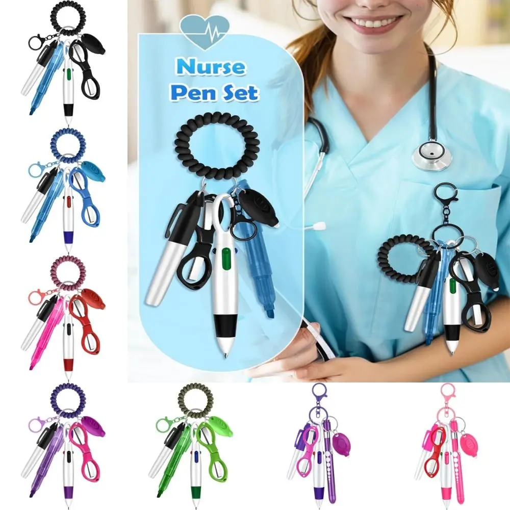 

Новый портативный набор ручек для медсестры, выдвижной прочный набор значков медсестры, ремешок для ключей, катушки для бейджа, зажим для значка медсестры, аксессуар, подарок
