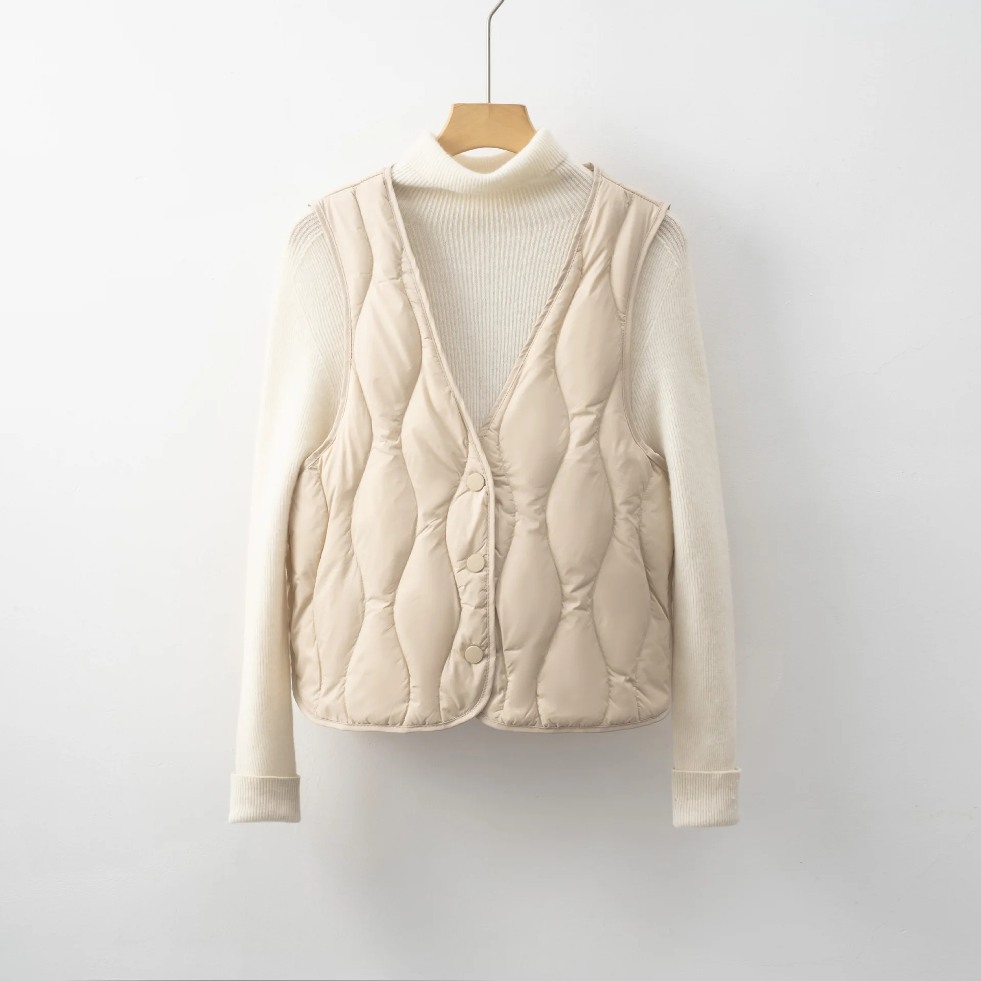 新しい 90% ダックダウンベスト春秋の女性超軽量ダウンファッションベスト多用途チョッキ