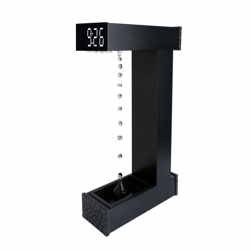 Anti-gravity Water Drop Reverse Flow Magnetic Levitation Gravity Hour Glass Table Pendant Perpetual Motion Machine