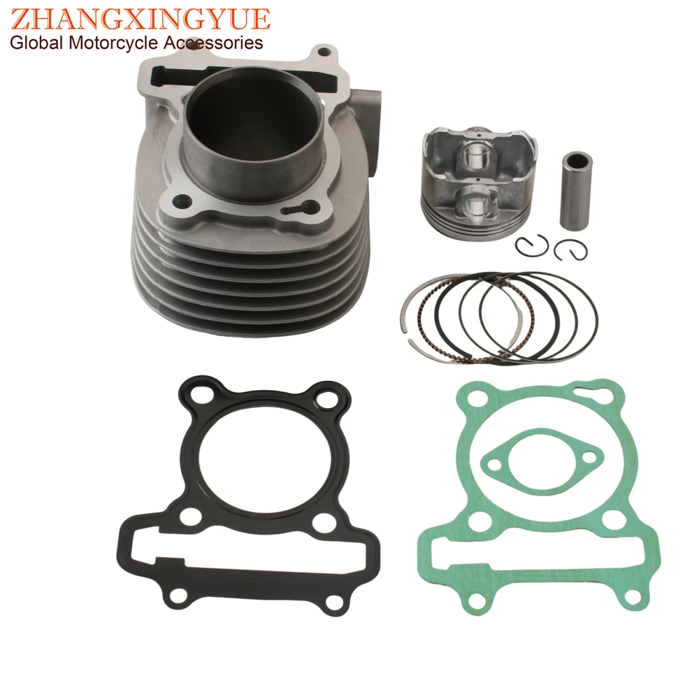 

Scooter 57.4mm Big Bore Racing Cylinder Kit for Sym GR125 XS125T Symphony Sr Orbit Jet 4 125 Upgrade from 125cc to 150cc 4T