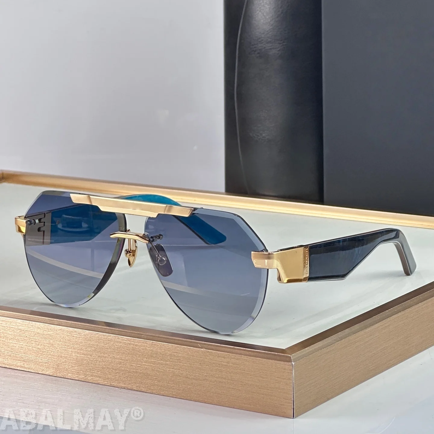 

MAY REDNG 60-17 Top Quality Mens Sunglasses for Women Classic Punk Luxury Acetate Titanium UV400 Designer Sunglasses with box