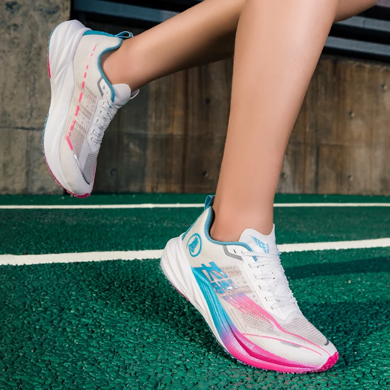 Marathon air cushion sports running shoes men's breathable lightweight women's comfortable sports non-slip running shoes