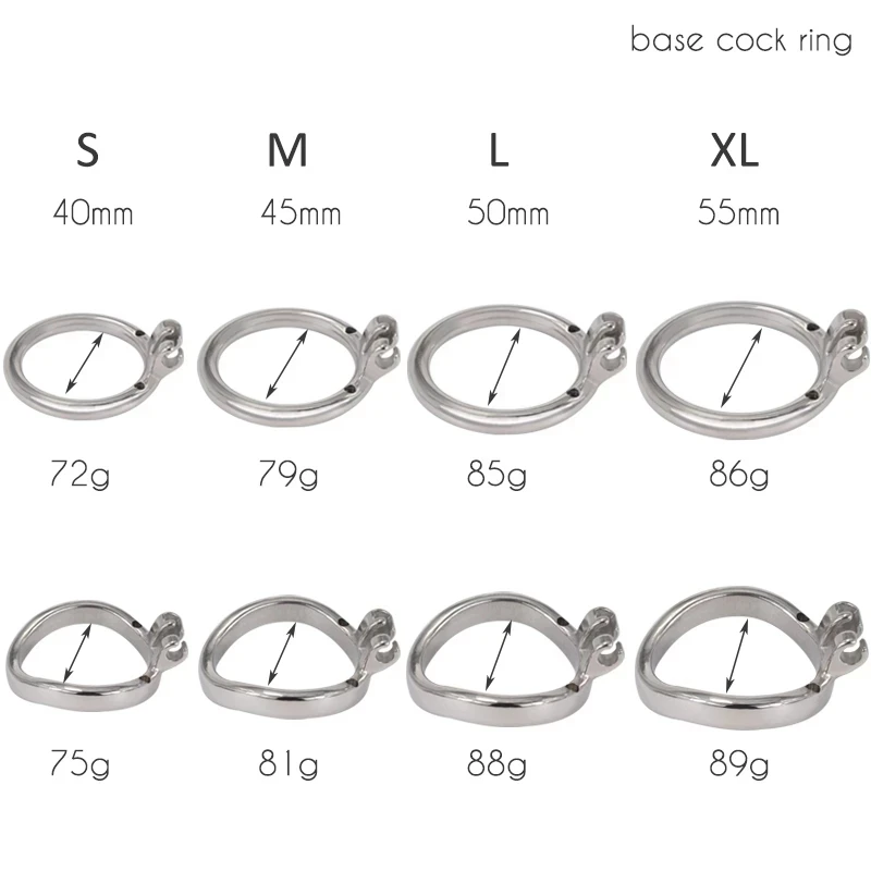 2023 doppi anelli del pene Cock Lock gabbie di castità maschile dispositivo di schiavitù in acciaio inossidabile giocattoli del sesso di ritenuta per Adutls 18 + Training