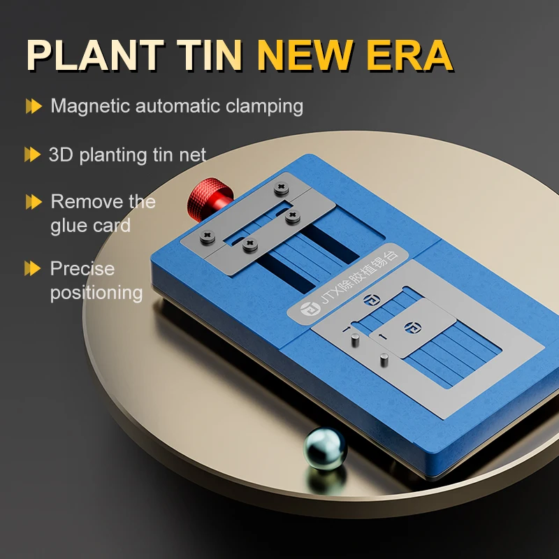 JTX T4 Uniwersalne pozycjonowanie chipów Usuwanie kleju i platforma do reballingu Obsługa procesora IP/Android EMMC RAM 76 Model Chips 13 Stencil