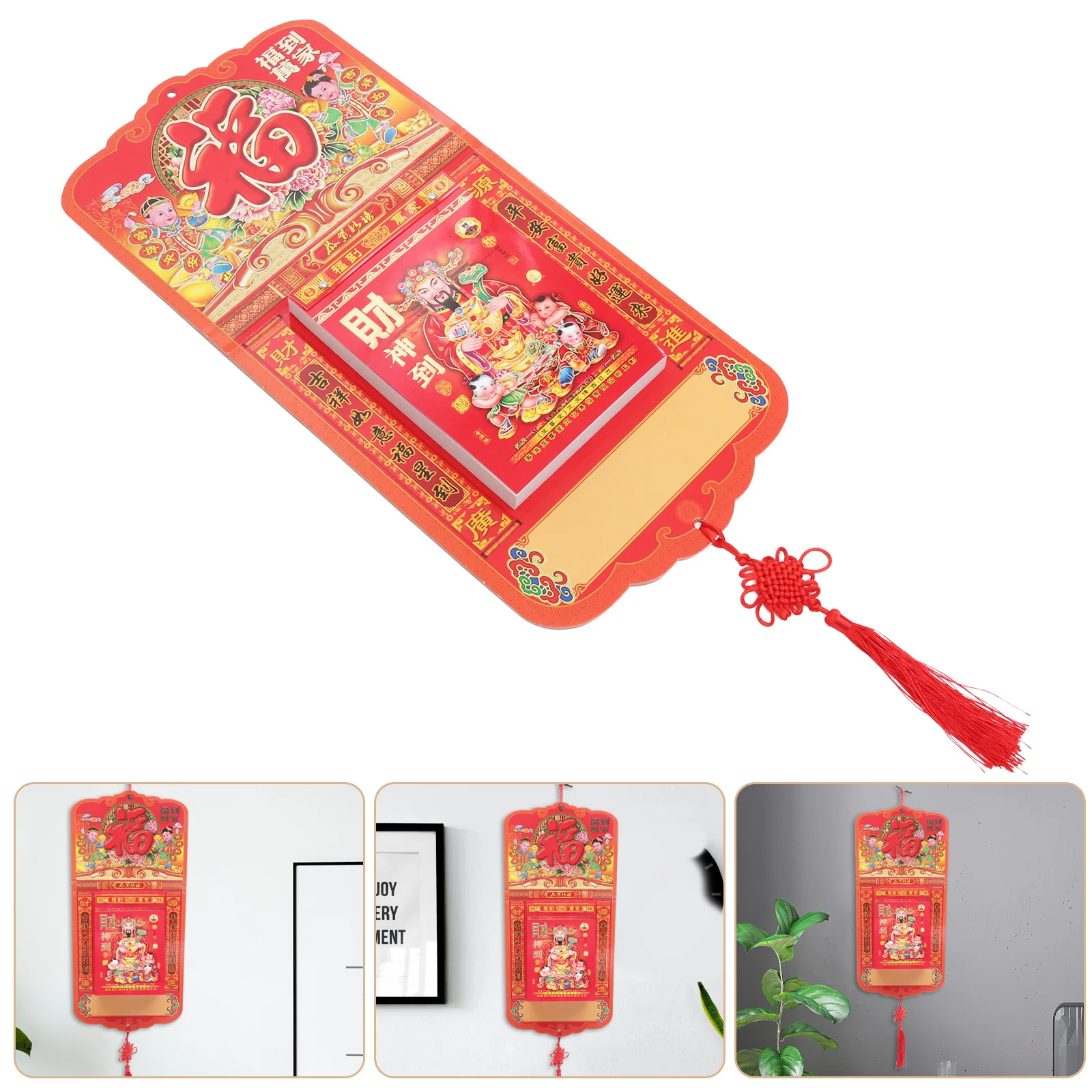 

Hand-Tear Wall 2024 Chinese Traditional Lunar Calendar Tearable Monthly Planner For Home Office Year Of Dragon Hanging Calendar