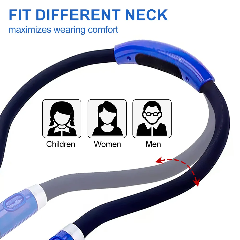 Flexible Neck Reading Light LED Book Light Eye-Protection Hanging Neck Reading Lamp USB Rechargeable 3 Light Color for Study