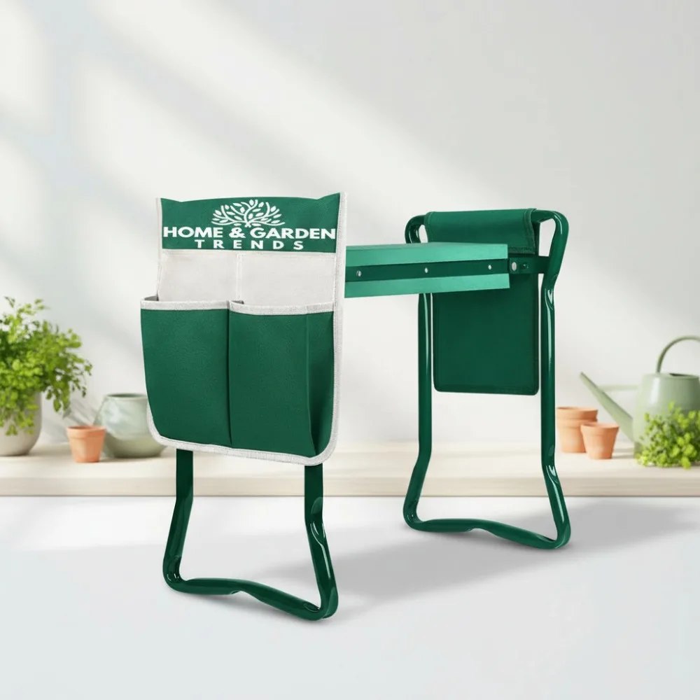 

Foldable Garden Kneeler Seat, Heavy Duty Gardening Stool for Kneeling & Sitting, Relief Knee Back Pain, Gifts for Seniors Women