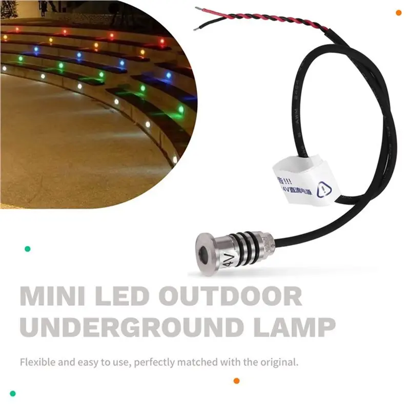 MINI LED Outdoor Fountain Underground Lamp IP68 Waterproof Garden Yard Deck Step Pathway Landscape Lighting DC24V-A45M