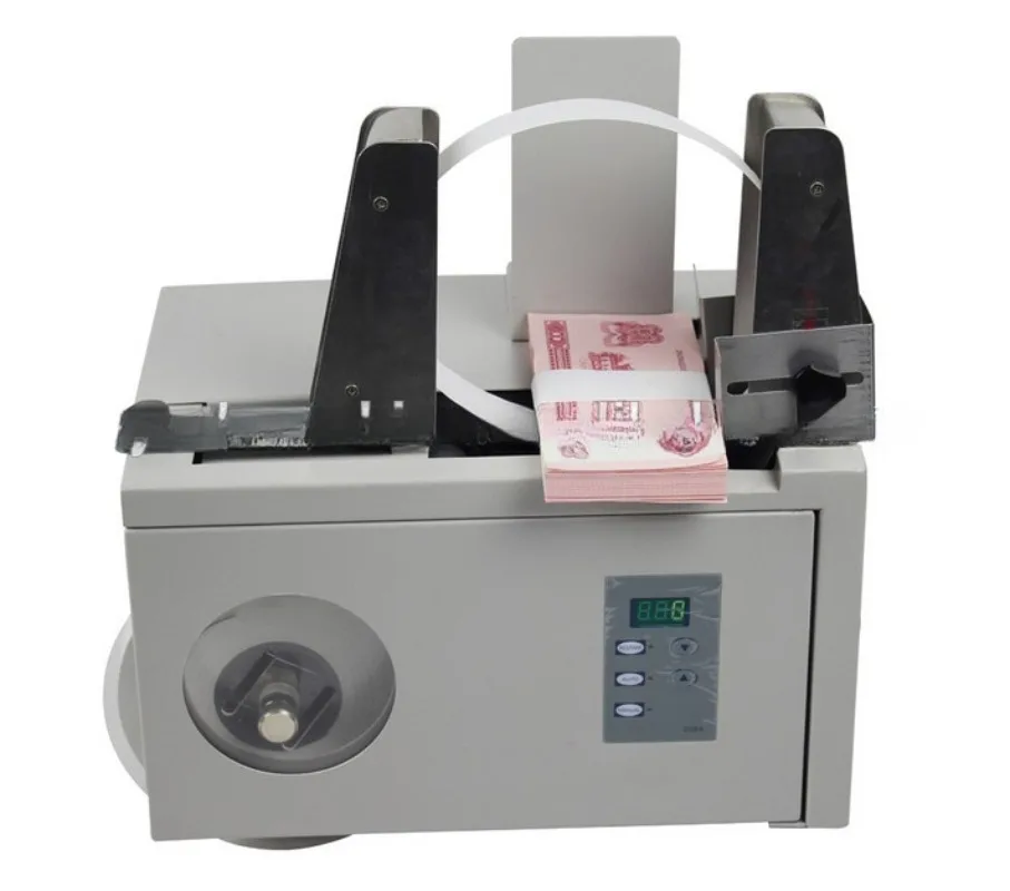 Microcomputer Automatic Paper Currency Bags Table Bundling Machine