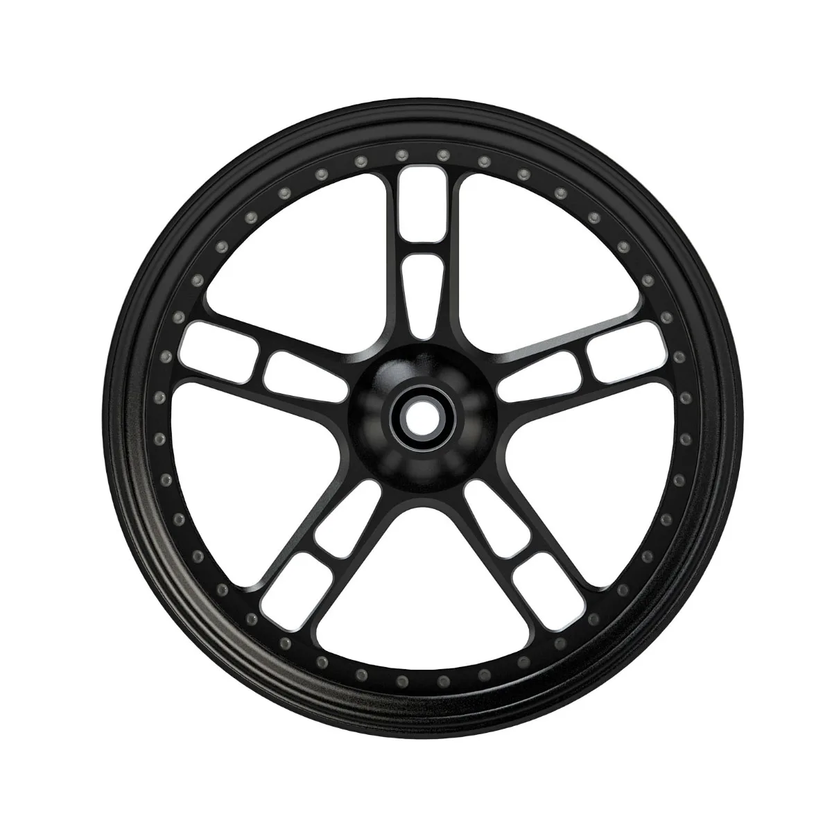 

Black Color Aluminum Alloy Wheel Accessories Front & Rear Compatible for Harley 08-later FLSTF FLSTFB FLSTFBS New Motorcycles